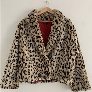 Vintage JORDACHE faux fur coat